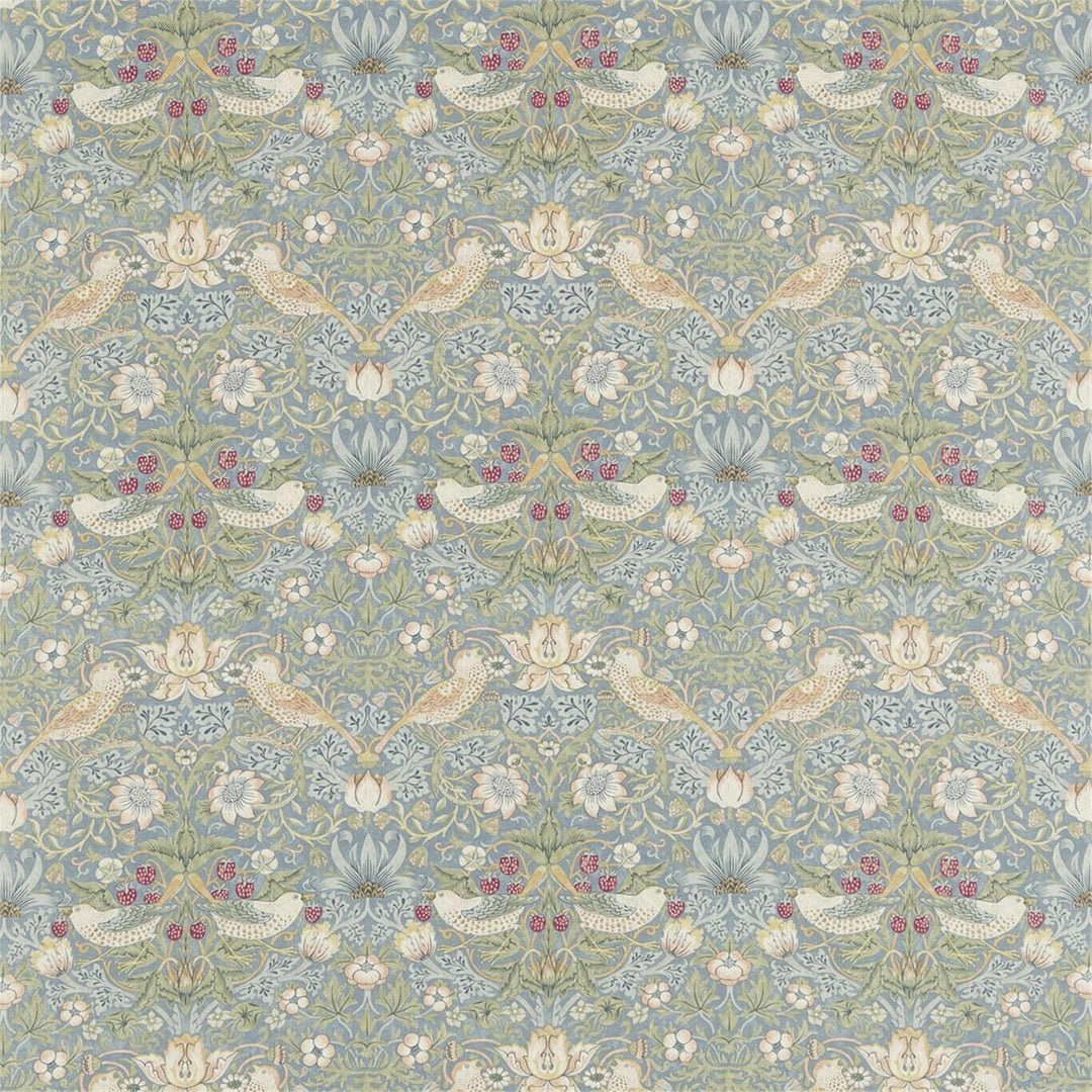 William Morris - Strawberry Thief - Slate / Vellum - Lampshade Stunning Handmade.