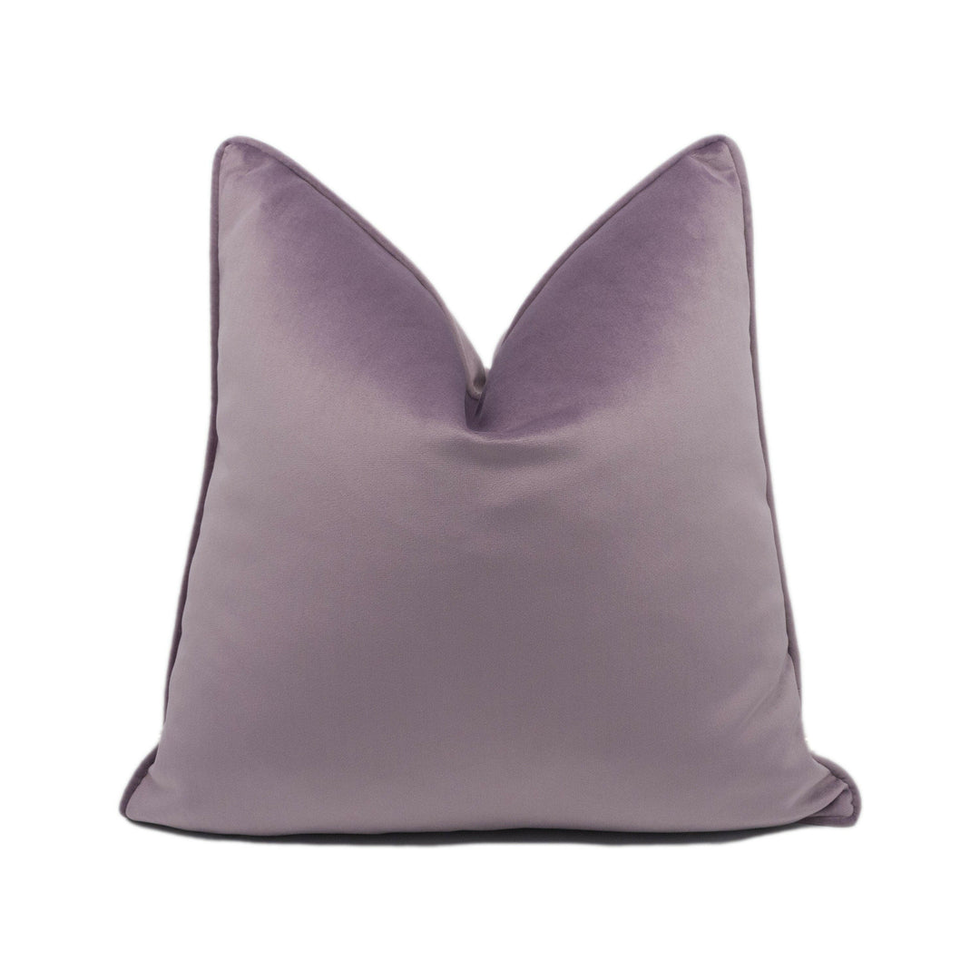 Stunning Designer Heather Purple Velvet Cushion Cover - Handmade Throw Pillow Designer Home Décor.