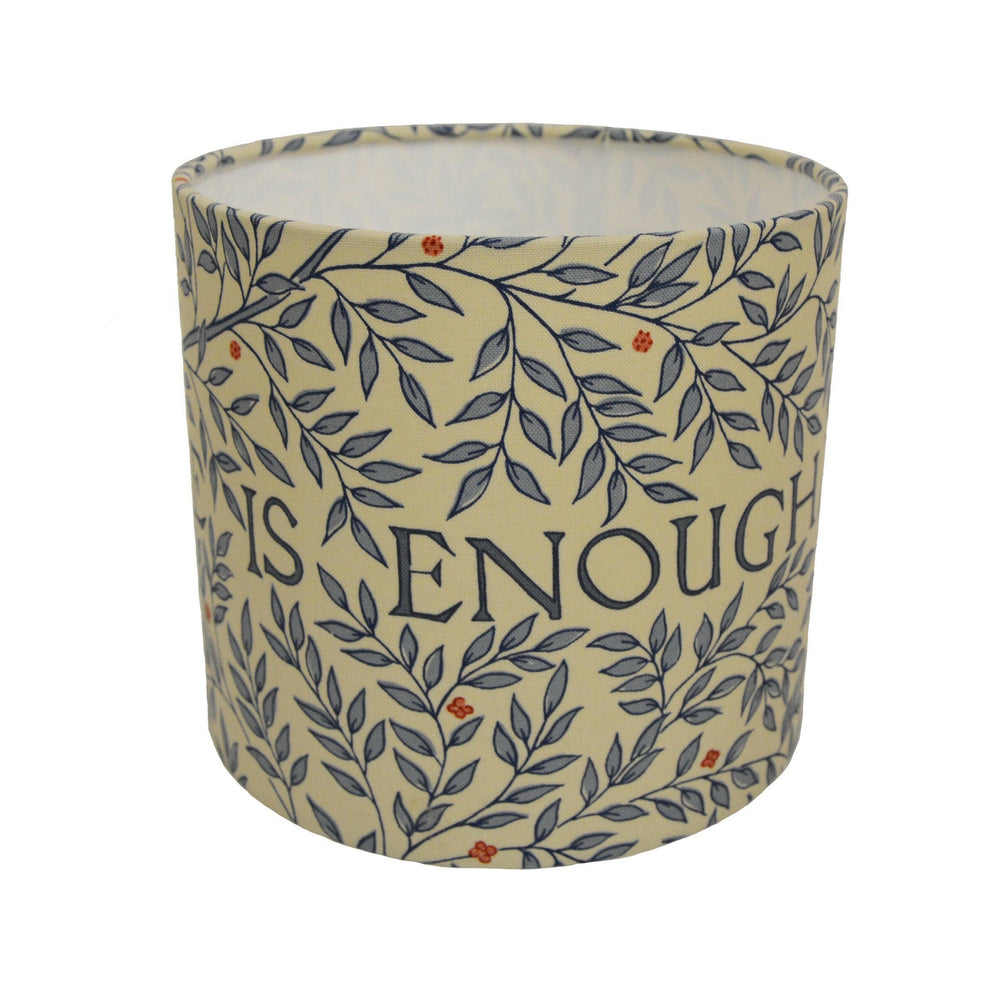 William Morris - Love is Enough - China Blue/Vellum - Lampshade Stunning Handmade.