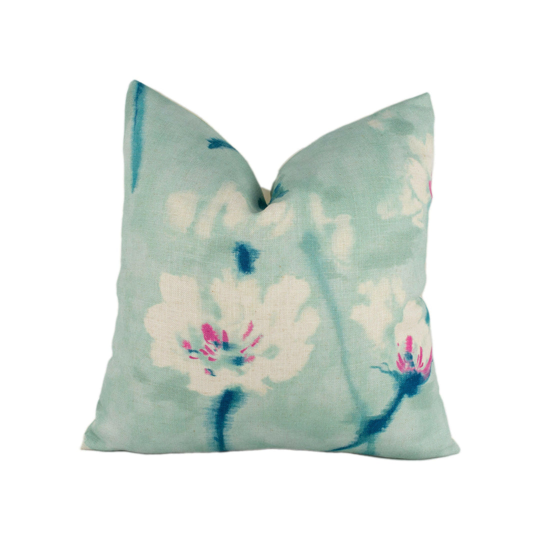 Sanderson - Eleni - Aegean Blue - Cushion Cover Throw Pillow Designer Home Decor.