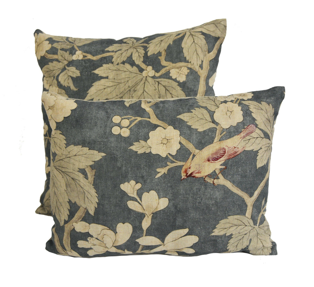 Sanderson - Chiswick Grove - Indigo - Cushion Cover Throw Pillow Stunning Designer Home Decor.