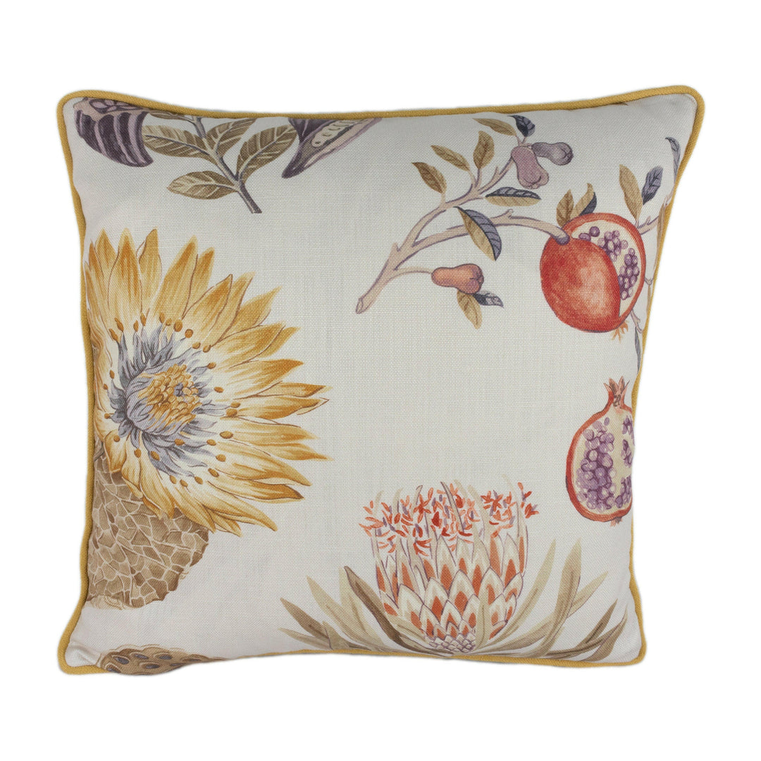 Sanderson - Lily Bank - Sepia / Multi - Cushion Cover Throw Pillow Designer Home Decor.