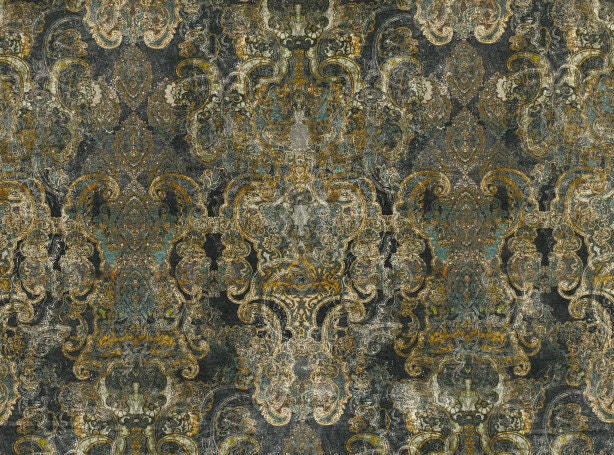 Romo - Black Edition - Maroque - Meteor - Moroccan Inspired Velvet Damask Designer Cushion Cover - Handmade Throw Pillow - Luxury Home Decor.