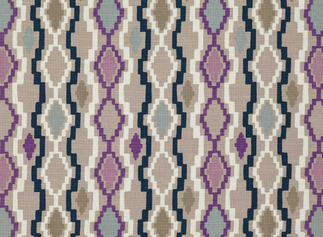 Romo - Ortega - Passion Flower - Colourful Chilean Inspired Geometric Designer Cushion Cover - Handmade Throw Pillow Luxury Home Decor.