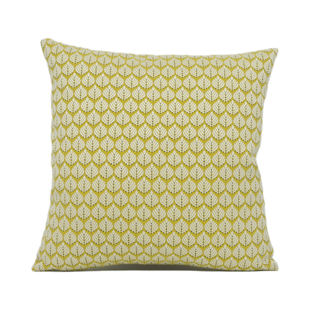 Romo - Hennell - Fenugreek - Leaf Inspired Geometric Cushion Cover - Handmade Throw Pillow - Designer Home Décor.