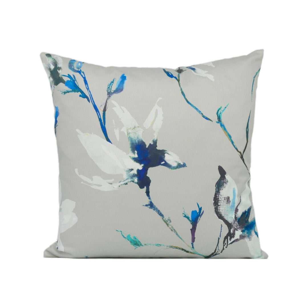 Romo - Saphira - Topaz - Delicate Vibrant Floral Magnolia Designer Cushion Cover - Handmade Throw Pillow - Luxury Home Décor.