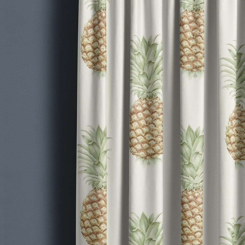 Sanderson - pineapple royale - artichoke / amber - curtains made to measure drapes designer home decor.