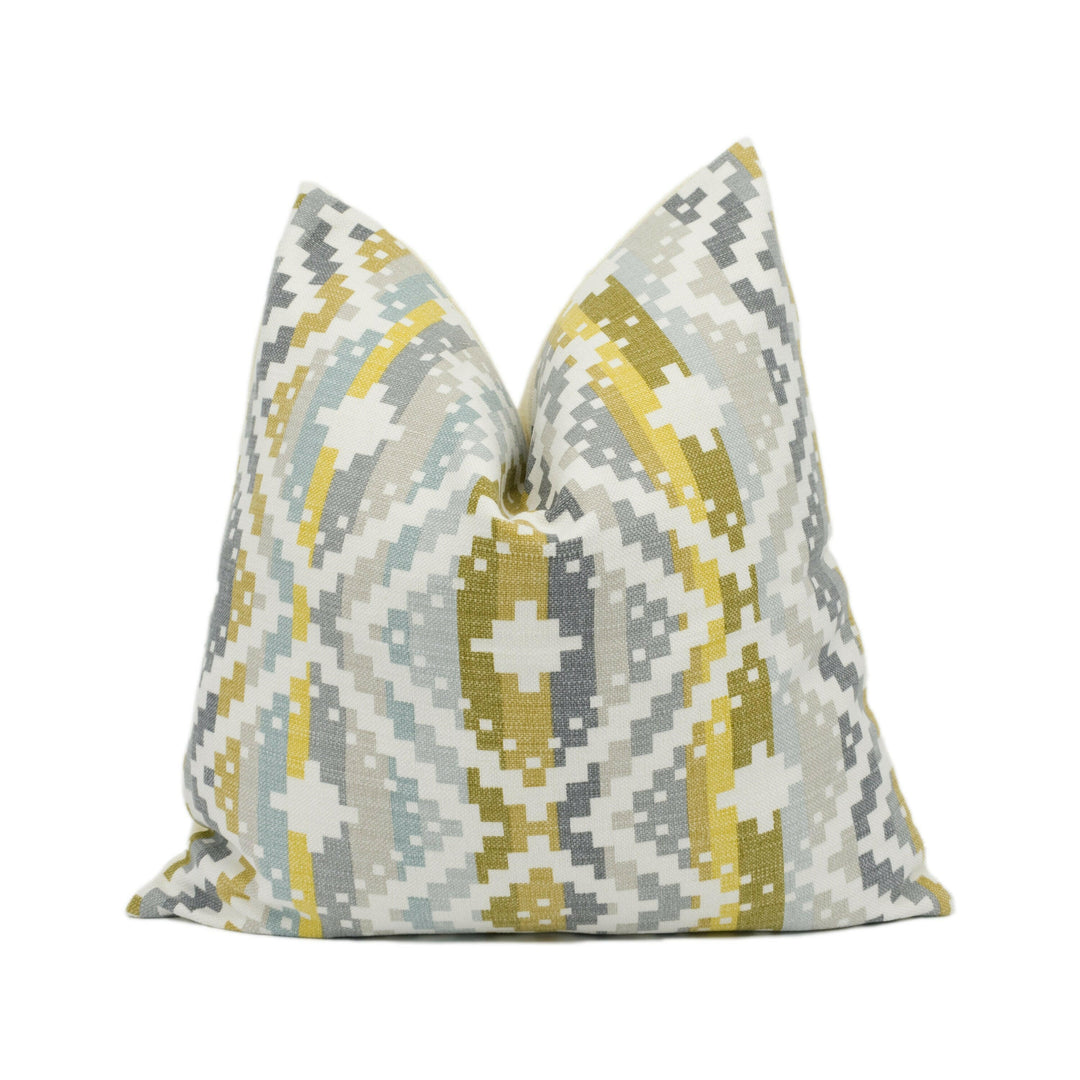 Romo - Takana - Dandelion - Striking Colourful Geometric Cushion Cover - Handmade Throw Pillow - Designer Home Décor.