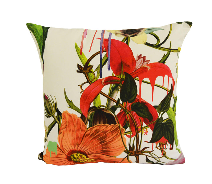 Designers Guild x Christian Lacroix - Orchids Fantasia - Perce Neige - Trippy Floral Designer Cushion Cover - Handmade Maximalist Pillow.