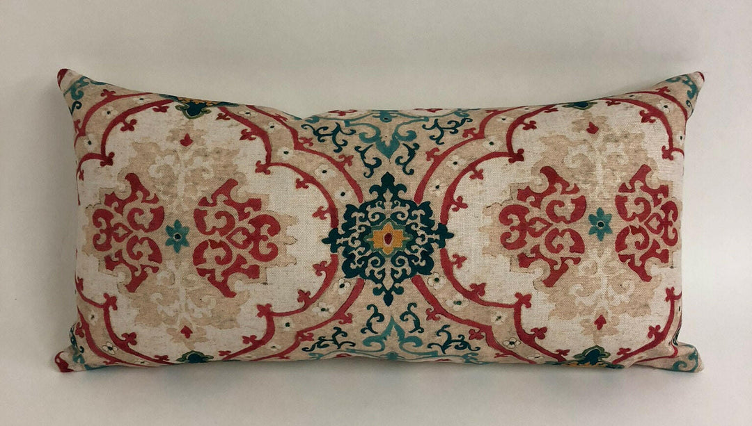 Designers Guild / William Yeoward - Valetta - Peacock - Cushion Cover Throw Pillow Designer Home Decor.