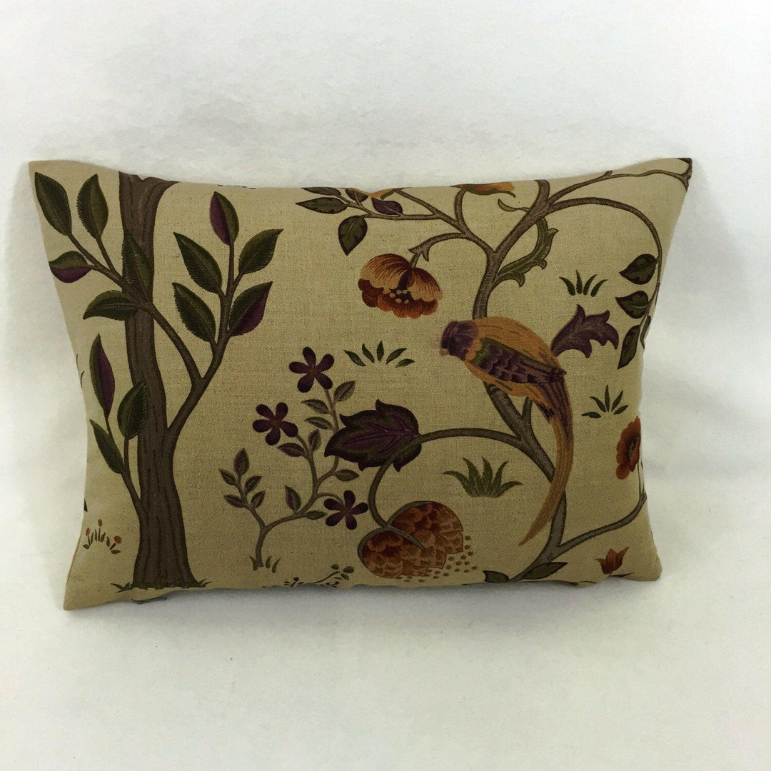 William Morris - Kelmscott Tree - Mulberry / Russet - Classic English Designer Cushion Cover - Luxury Throw Pillow - Handmade Home Decor.