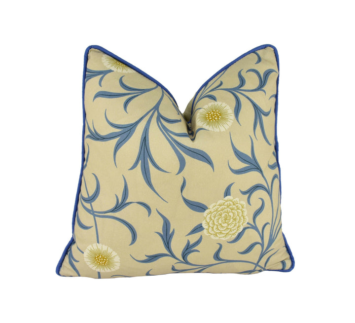 William Morris - Scroll - Parchment / Mineral - Cushion Cover Throw Pillow Designer Home Decor.