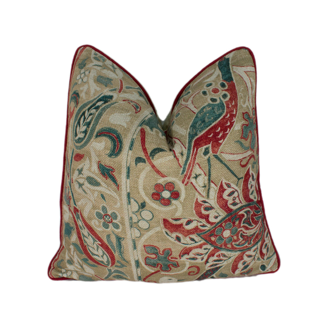 William Morris - Bullerswood - Spice / Manilla - Cushion Cover Throw Pillow Designer Home Decor.