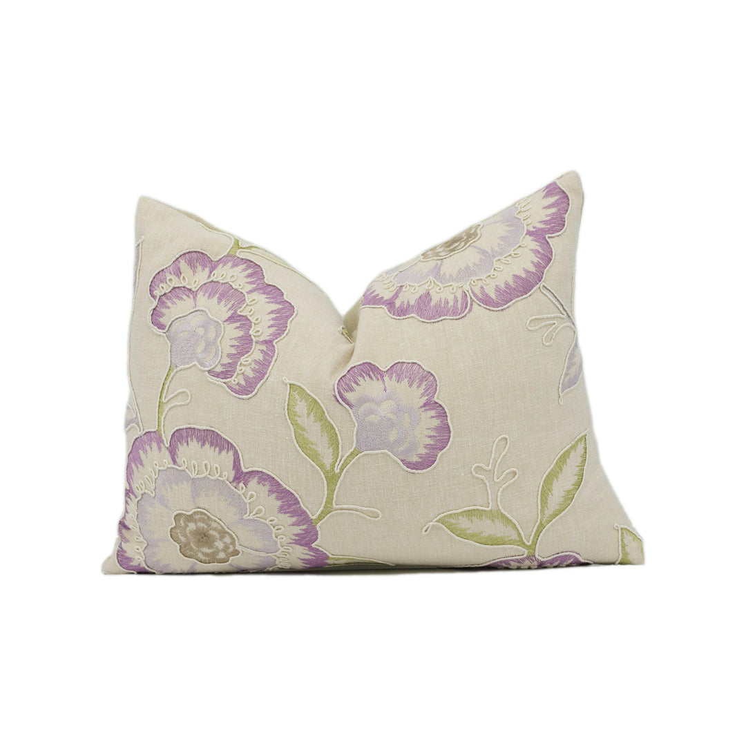 Clarke and Clarke - Richmond - Heather - Stunning Embroidered Designer Cushion Cover Throw Pillow Home Decor.