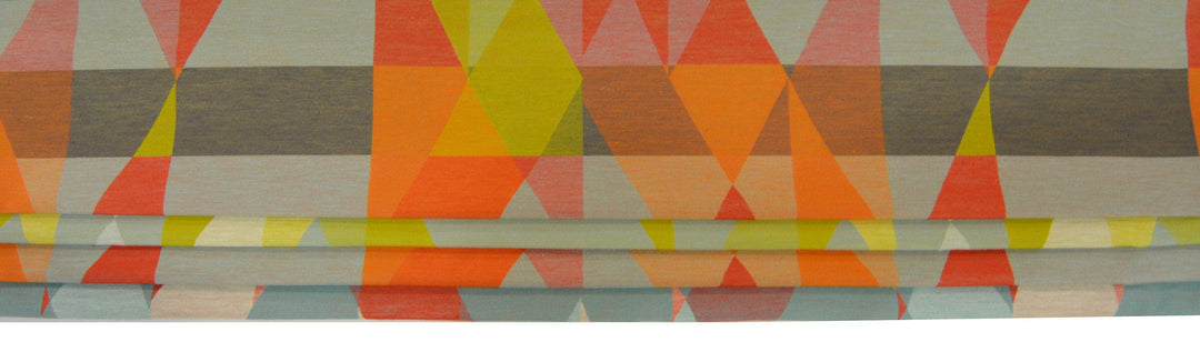 Scion - Axis - Tangerine / Citrus - Made To Measure Professionally Made Roman Blind.