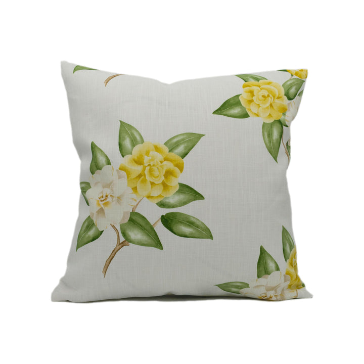 Schumacher - Casablanca - Soft Yellow - Glamourous Large Floral Cushion Cover - Handmade Throw Pillow - Designer Home Décor.