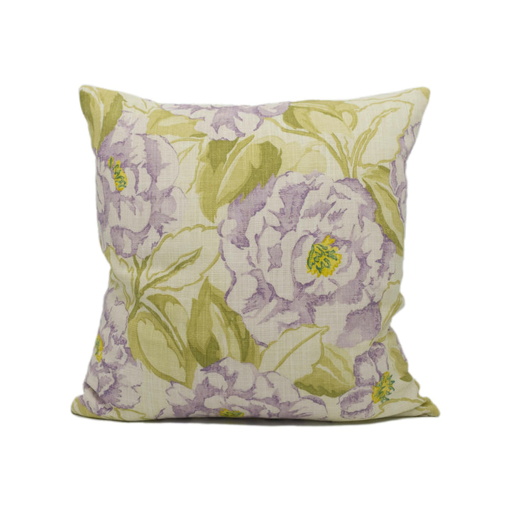 Harlequin - Rosella - Aubergine Lime & Neutral - Soft Floral Rose Cushion Cover - Handmade Throw Pillow - Designer Home Décor.