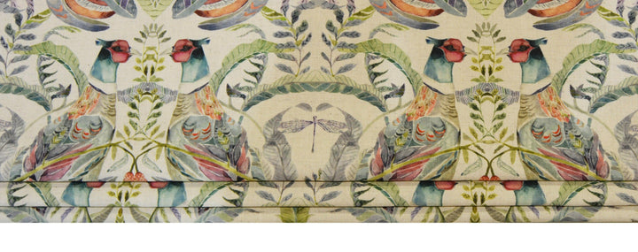 Voyage Decoration - Netherton - Pomegranate  - Professionally Made Roman Blind Made to Measure.