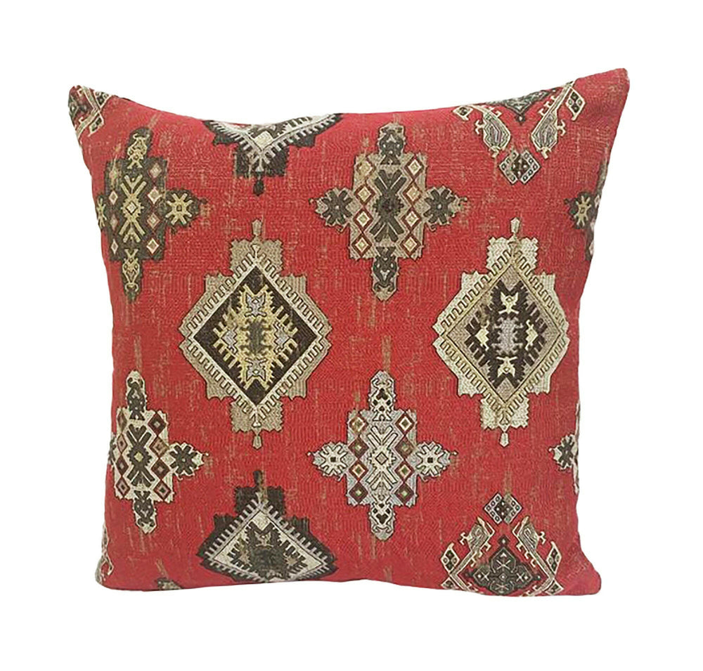 Clarke and Clarke - Konya - Crimson - Stunning Turkish Design Cushion Cover Throw Pillow Designer Home Decor.