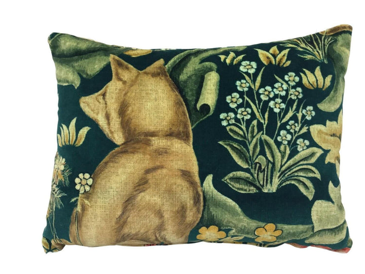 William Morris - Forest Velvet - Azure - Dramatic Woodland Creatures Tapestry Lush Velvet Designer Cushion Cover Handmade Throw Pillow Home.