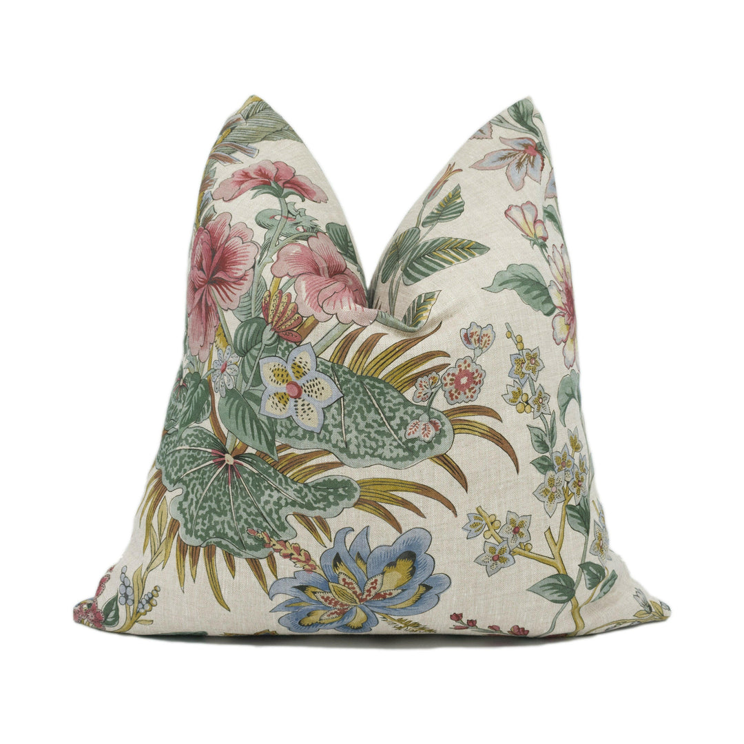 St. Leger & Viney - Cordelia - Col 1 - Stunning Classic Floral Cushion Cover - Handmade Throw Pillow - Designer Home Décor.