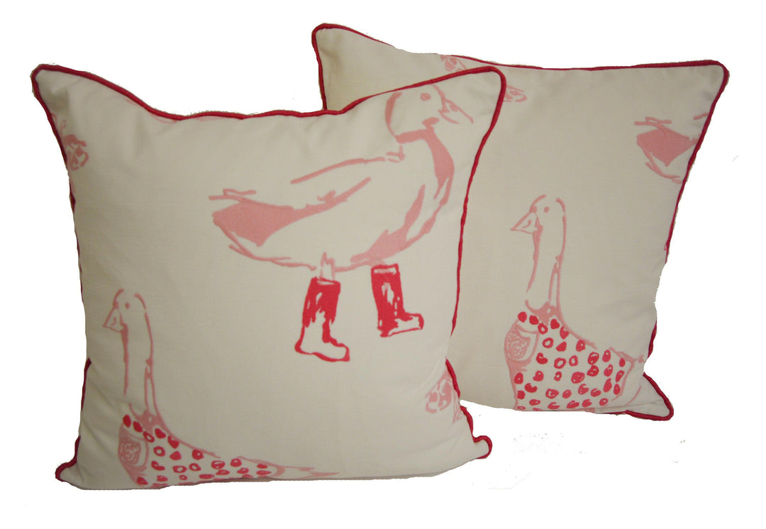 Clarke & Clarke - Jemima - Pink - Stunning Embroidered Cushion Cover Throw Pillow Designer Home Decor.