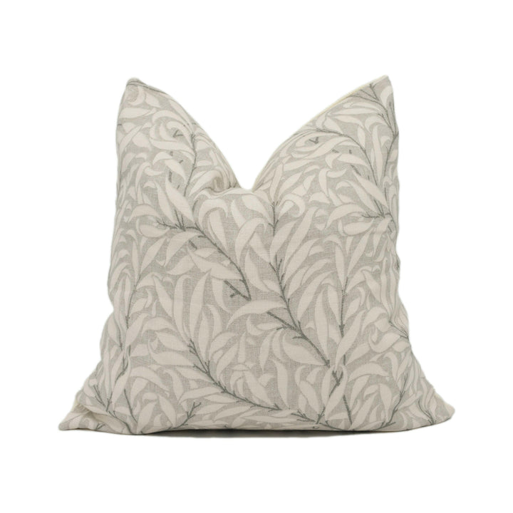 William Morris - Pure Willow Boughs - Lightish Grey - Gorgeous Leafy Foliage Cushion Cover - Handmade Throw Pillow - Designer Home Décor.