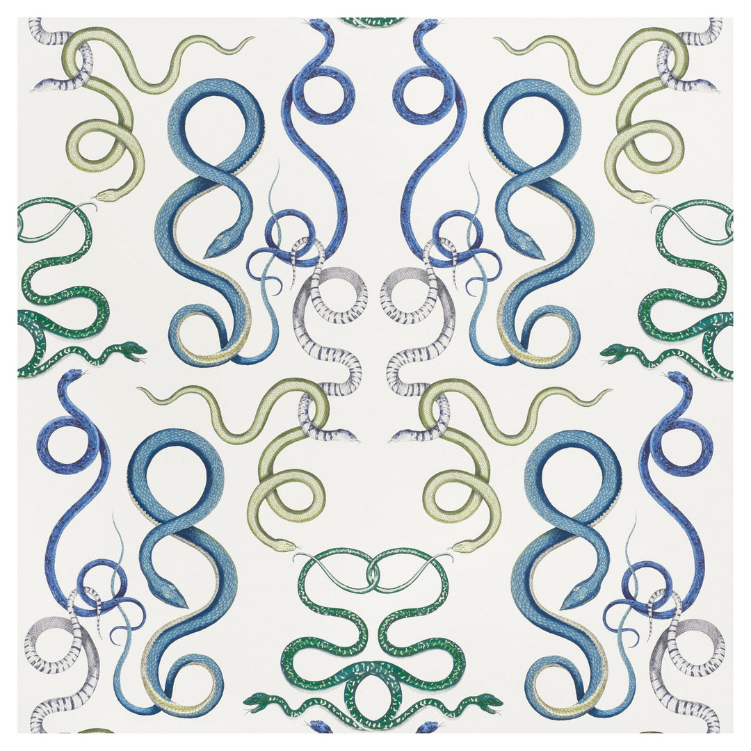 Schumacher - Giove -  Emerald & Sapphire -  Made To Measure Professionally Made Roman Blind.