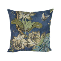 Thumbnail for Anna French for Thibaut - Villeneuve - Navy - Antique Avant Garde Bird Designer Cushion Cover - Luxury Throw Pillow - Handmade Home Decor