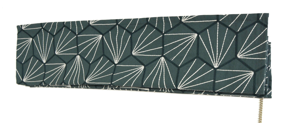 Scion - Aikyo - Teal - Made To Measure Professionally Made Roman Blind.