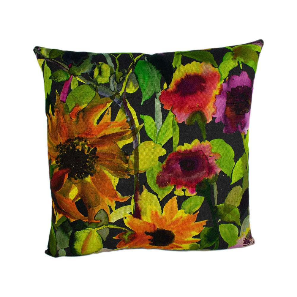 Designers Guild - Indian Sunflower - Graphite - Cushion Cover Throw Pillow Designer Home Decor.