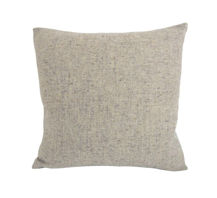 Abraham Moon - Deepdale - Dove - 100% Wool Cushion Cover - Designer Plaid Pillow Cover - Handmade Custom Abraham Moon Pillow.