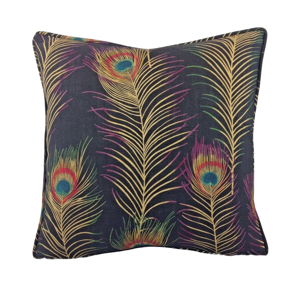 Sanderson - Themis - Carbon - Cushion Cover Throw Pillow Designer Home Decor.