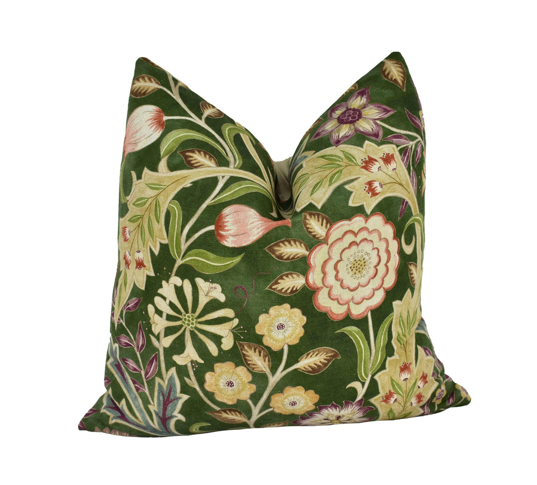 William Morris - Wilhelmina - Moss - Cushion Cover Throw Pillow Designer Home Decor.
