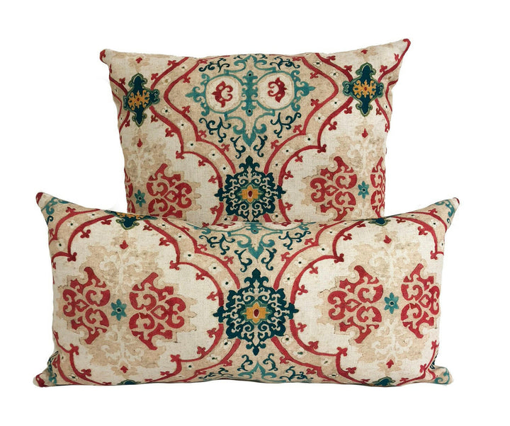 Designers Guild / William Yeoward - Valetta - Peacock - Cushion Cover Throw Pillow Designer Home Decor.