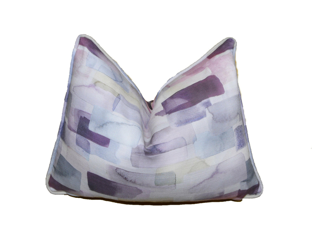Voyage - Kampala - Summer - Abstract Watercolour Brushstroke Cushion Cover - Handmade Throw Pillow Designer Home Decor.