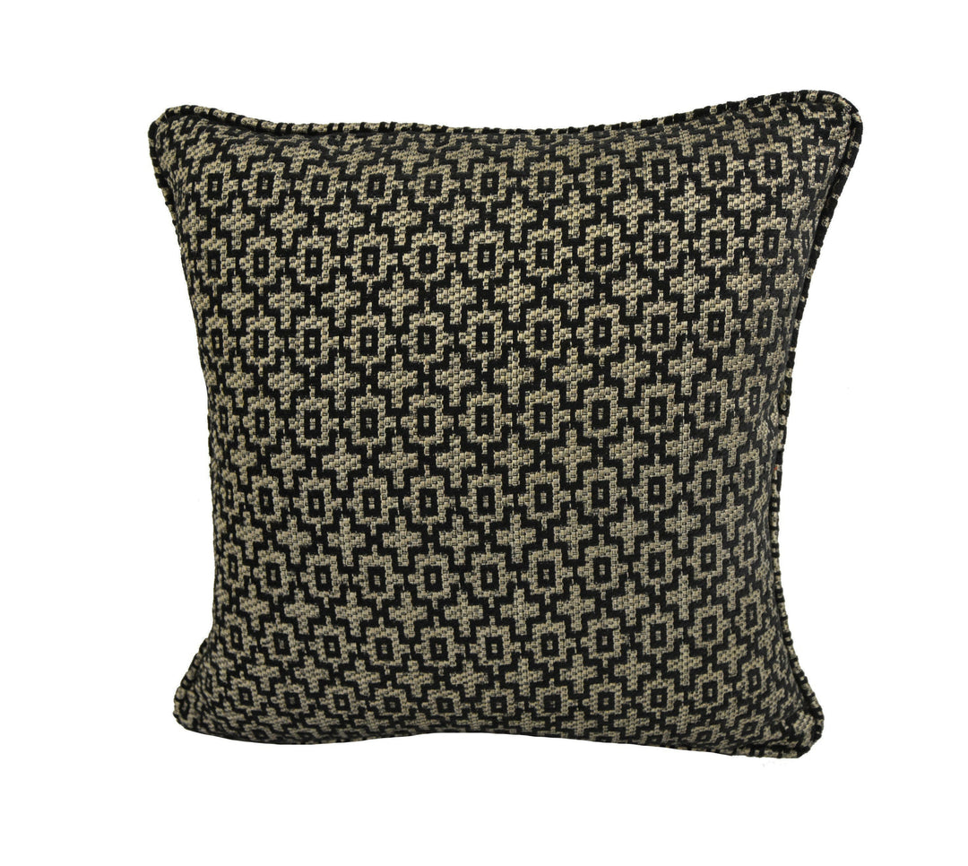 Clarke and Clarke - Mansour - Charcoal - Stunning Chenille Cushion Cover Throw Pillow Designer Home Decor.