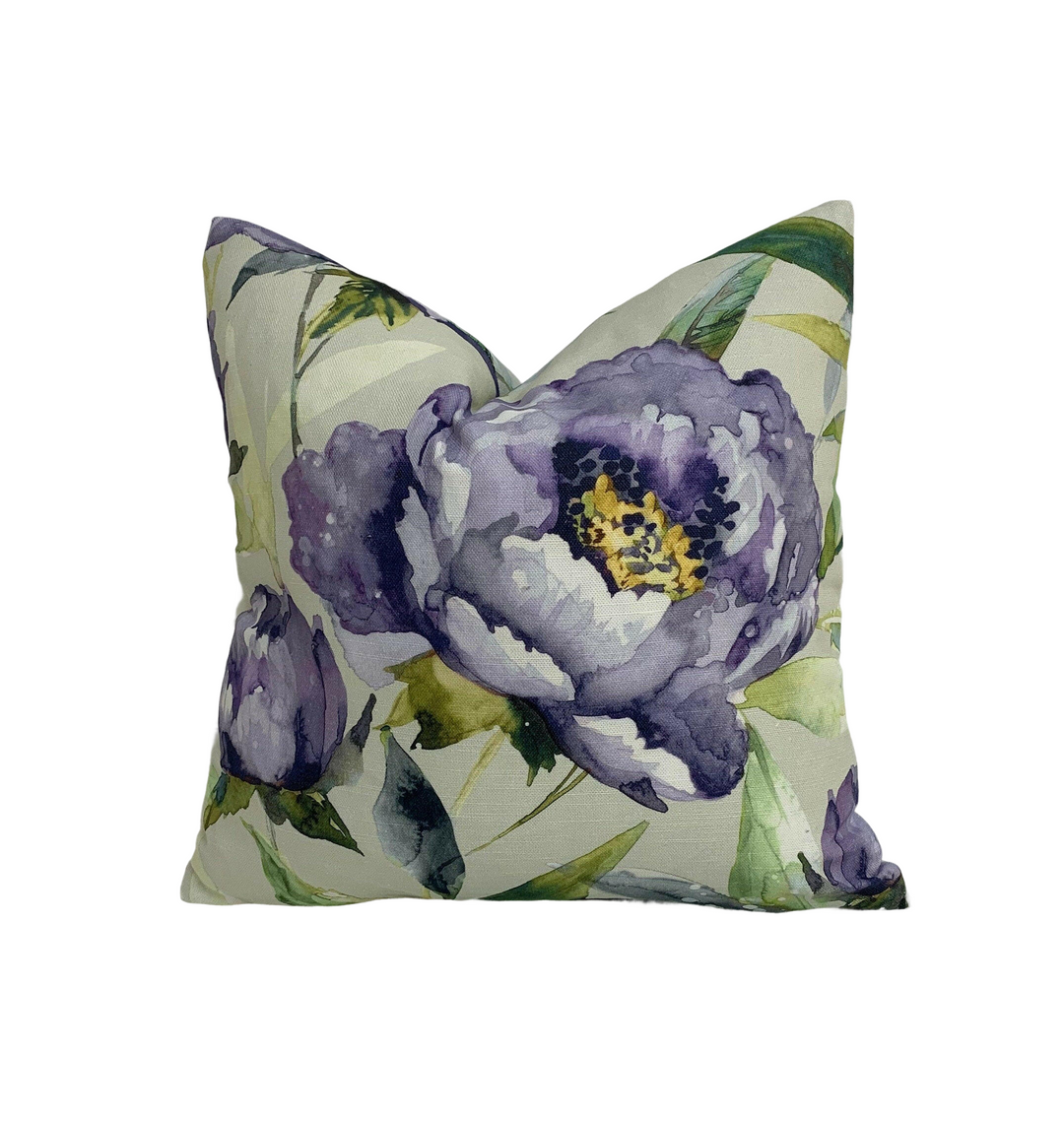 Voyage - Earnley - Bluebell - Beautiful Floral Bloom Cushion Cover - Handmade Throw Pillow Designer Home Decor - Scatter Cushion.