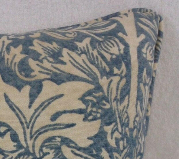 William Morris - Brer Rabbit - Slate / Vellum - Cushion Cover Throw Pillow Designer Home Decor.
