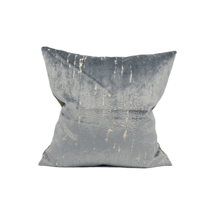 Clarke & Clarke - Aurora - Silver -  Stunning Plush Modern Abstract Velvet Cushion Cover - Grey Beige Textured Designer Velvet Pillow