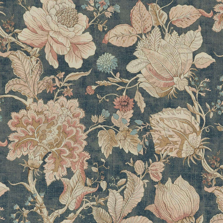 Clarke & Clarke Sissinghurst Cushion Cover – Midnight Spice Floral Throw Pillow