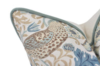 Thumbnail for a close up of a pillow with a bird on it