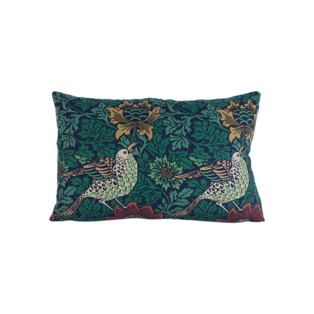 William Morris - Bird & Anemone - Forest / Indigo - Stunning Classic English Designer Cushion Cover Home Décor Throw Pillow.