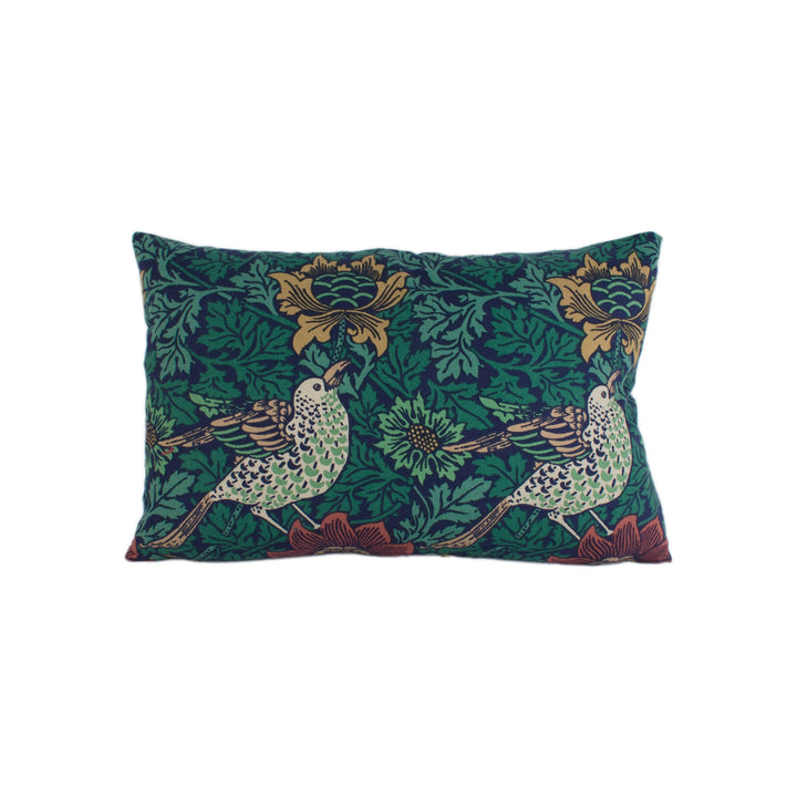 William Morris - Bird & Anemone - Forest / Indigo - Stunning Classic English Designer Cushion Cover Home Décor Throw Pillow.