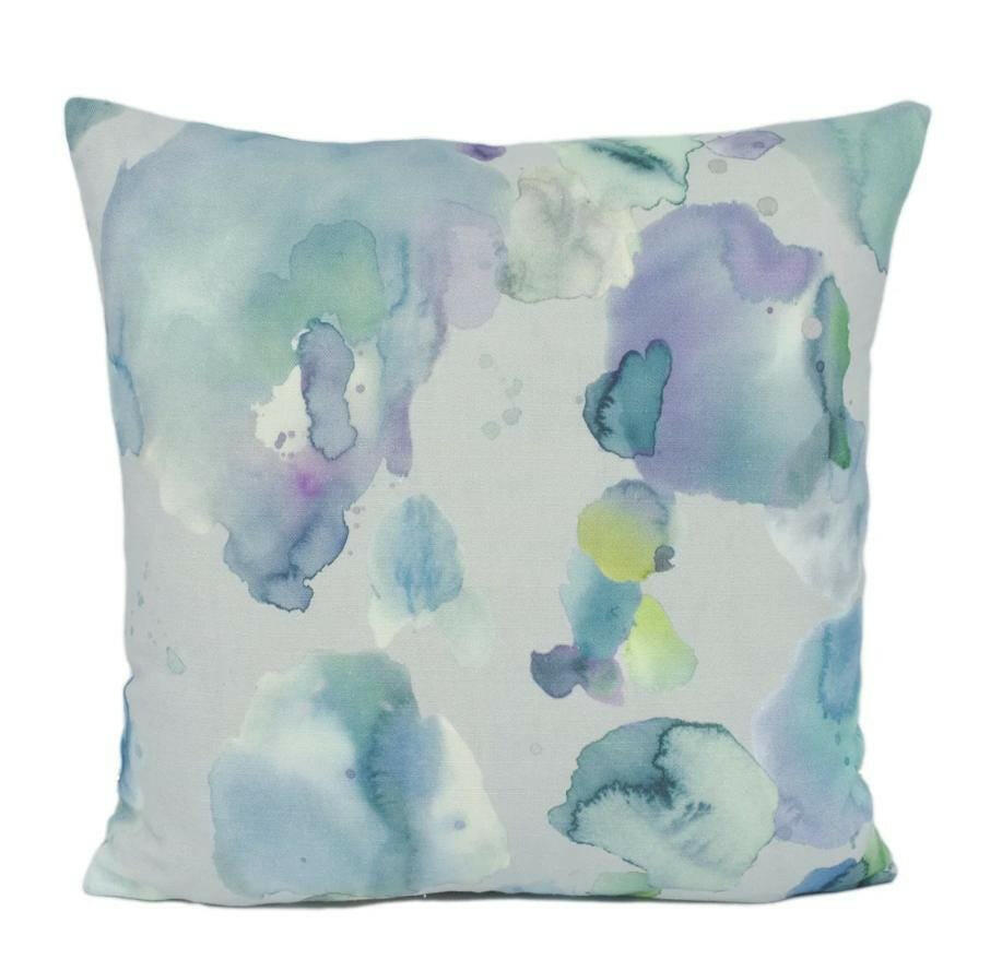 Voyage - Cloud Burst - Pacific - Gorgeous Watercolour Cloud Designer Cushion Cover - Luxury Throw Pillow - Handmade Home Decor.