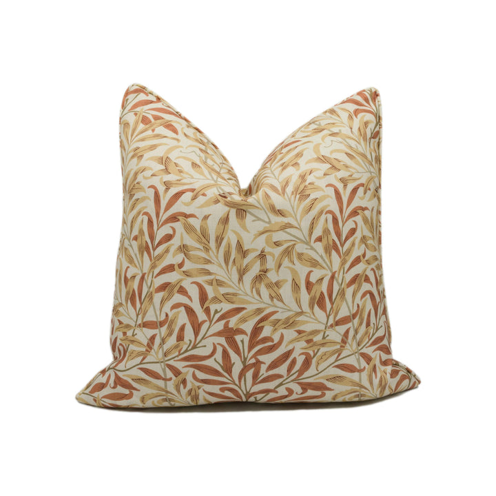 William Morris - Willow Bough - Russet / Wheat - Iconic Arts and Crafts Design Cushion Cover - Handmade Throw Pillow - Designer Home Décor.