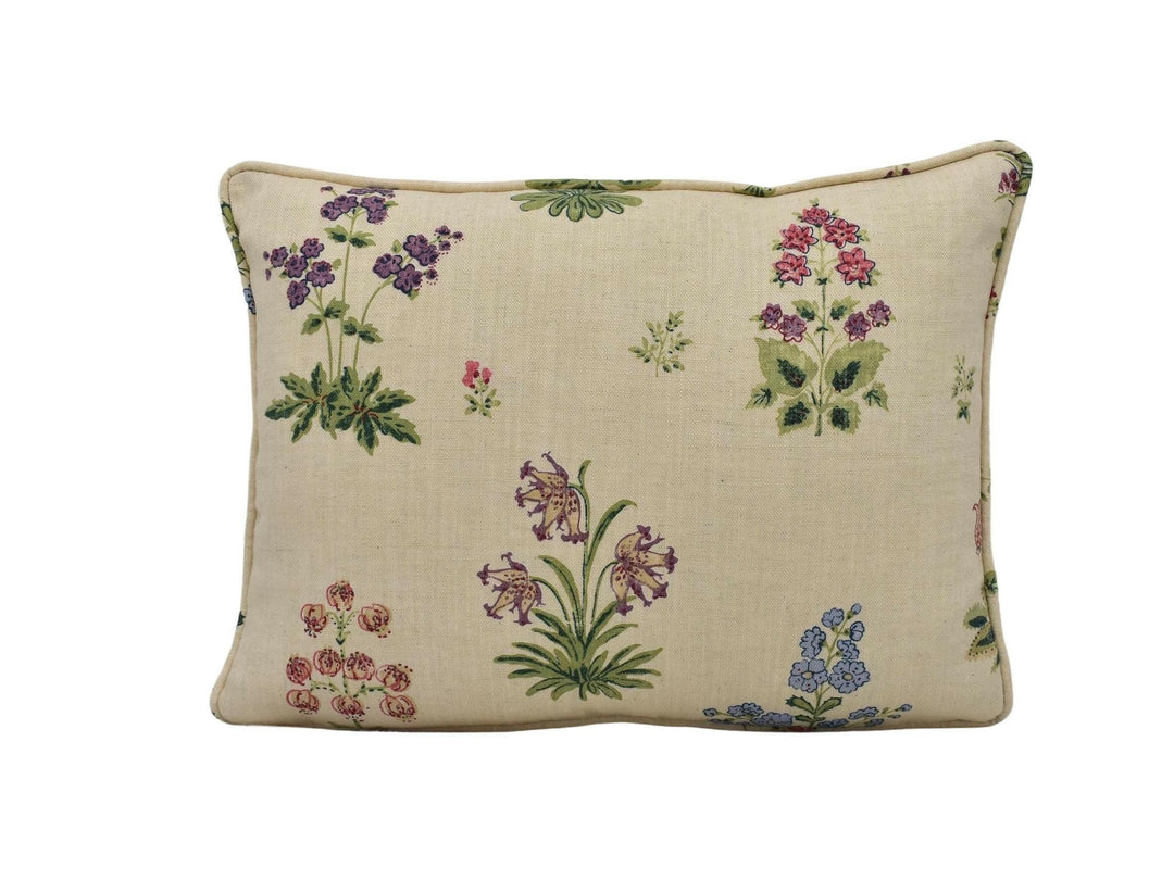 Lisa Fine - Vita - Natural - Pretty Small Scale Romantic Floral Designer Cushion Cover - Luxury Throw Pillow - Handmade Home Decor - Scatter.