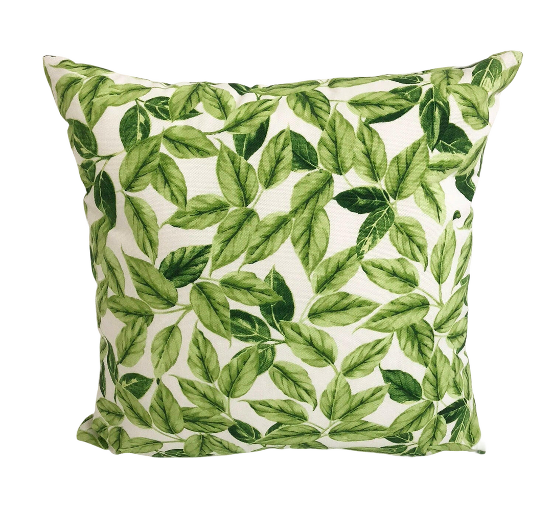 Prestigious - Bayleaf - Evergreen - Crisp Leaves Cushion Cover - Handmade Throw Pillow Designer Home Decor.