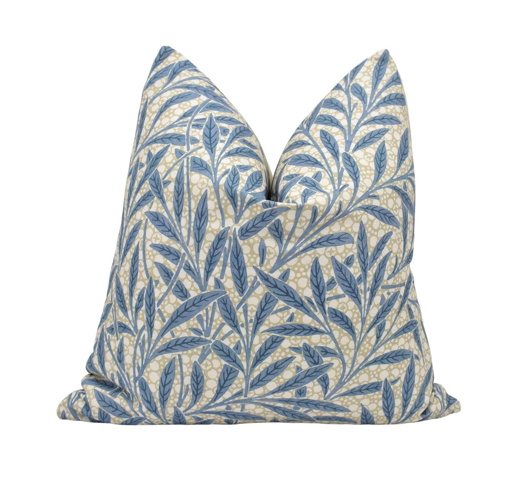 William Morris - Emerys Willow - Woad - Classic Willow Cushion Cover - Cute Bubble Pillow Cover - Traditional Handmade Throw Pillow - Floral.