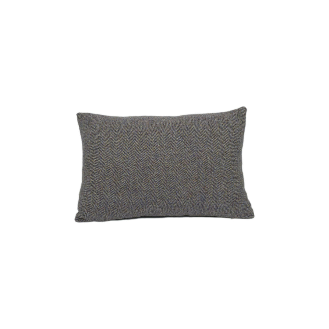 Abraham Moon - Herringbone - Lilac - 100% Wool Cushion Cover - Designer Plaid Pillow Cover - Handmade Custom Abraham Moon Pillow.